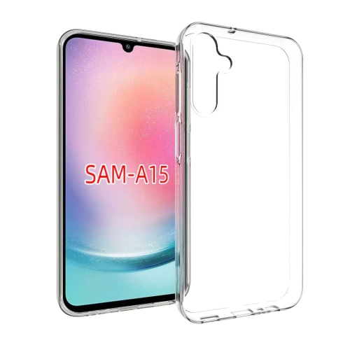 

For Samsung Galaxy A15 Waterproof Texture TPU Phone Case(Transparent)