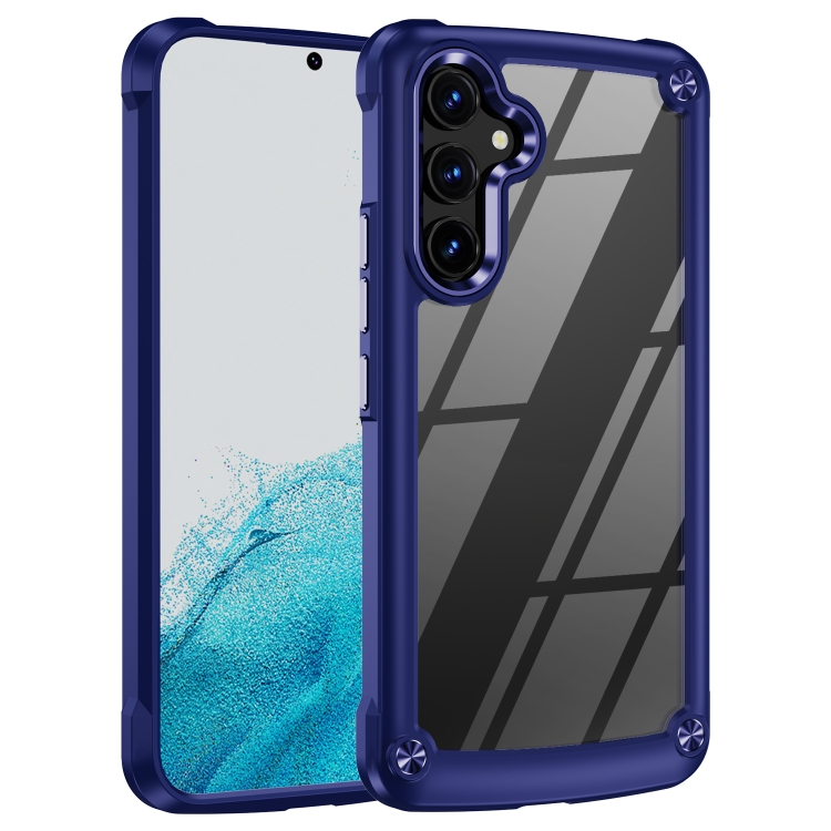 

For Samsung Galaxy A54 TPU + PC Lens Protection Phone Case(Blue)
