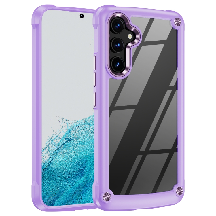

For Samsung Galaxy A54 TPU + PC Lens Protection Phone Case(Purple)