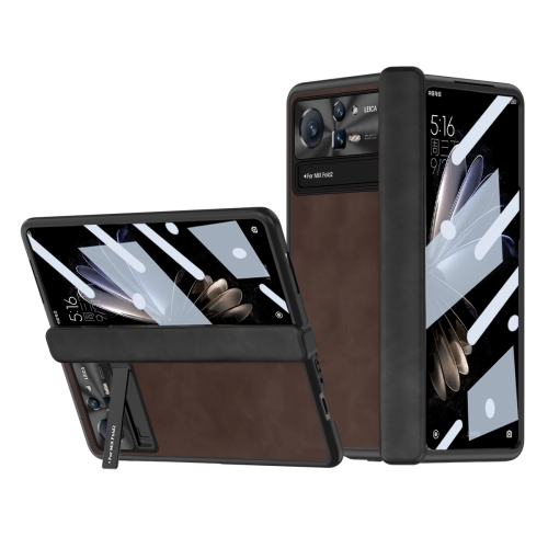 

For Xiaomi Mix Fold 2 Napa Texture All-inclusive Phone Case(Coffee)