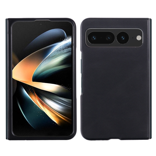 

For Google Pixel Fold Leather Protective Phone Case(Black)