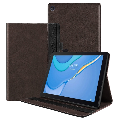 

For Huawei MatePad SE Splicing Series Tablet Leather Case(Coffee)