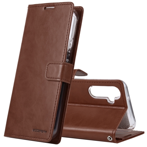 

For Samsung Galaxy A34 5G GOOSPERY BLUE MOON Crazy Horse Texture Leather Phone Case(Brown)