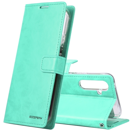 

For Samsung Galaxy A54 5G GOOSPERY BLUE MOON Crazy Horse Texture Leather Phone Case(Mint Green)