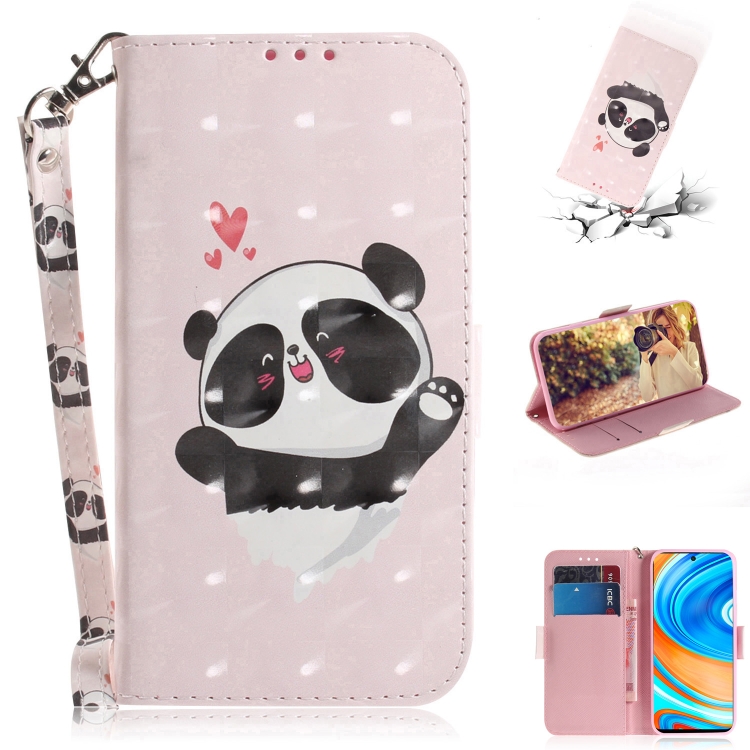 For Xiaomi Redmi Note Pro 3D Colored Drawing Horizontal Flip Leather Case  with Holder Card Slot Wallet Lanyard(Love-heart Bear)