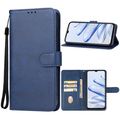 

For vivo iQOO Z7x Leather Phone Case(Blue)
