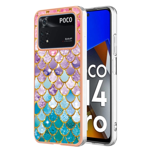 

For Xiaomi Poco M4 Pro 4G Electroplating IMD TPU Phone Case(Colorful Scales)