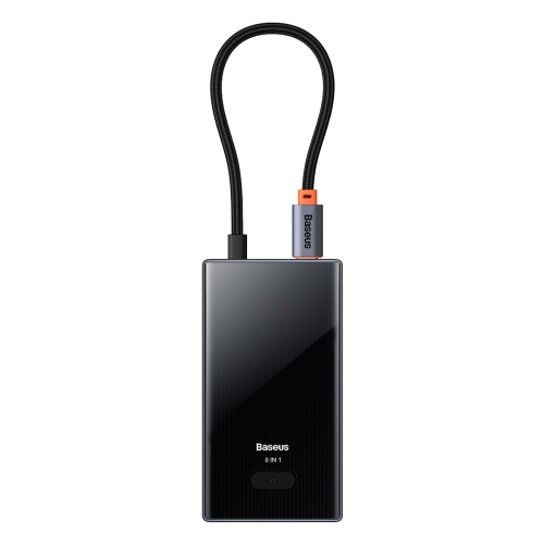

Baseus WKYY030313 8 in 1 USB-C / Type-C to USB3.0x2+USB2.0+PD+HDMI+SD/TF+RJ45 HUB Adapter(Space Grey)