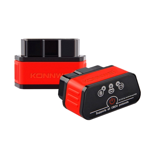 

KONNWEI KW903 Bluetooth 5.0 OBD2 Car Fault Diagnostic Scan Tools Support IOS / Android(Black Red)