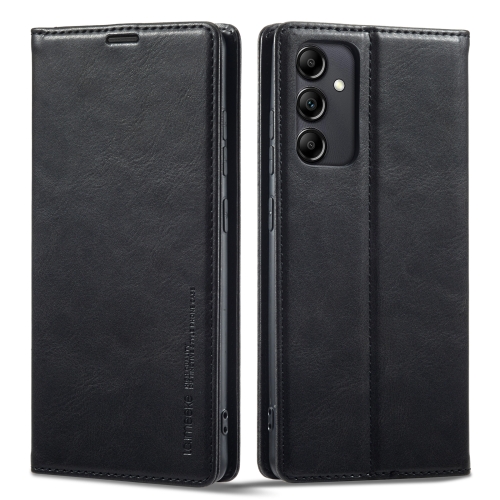 

For Samsung Galaxy A14 4G/5G LC.IMEEKE RFID Anti-theft Leather Phone Case(Black)