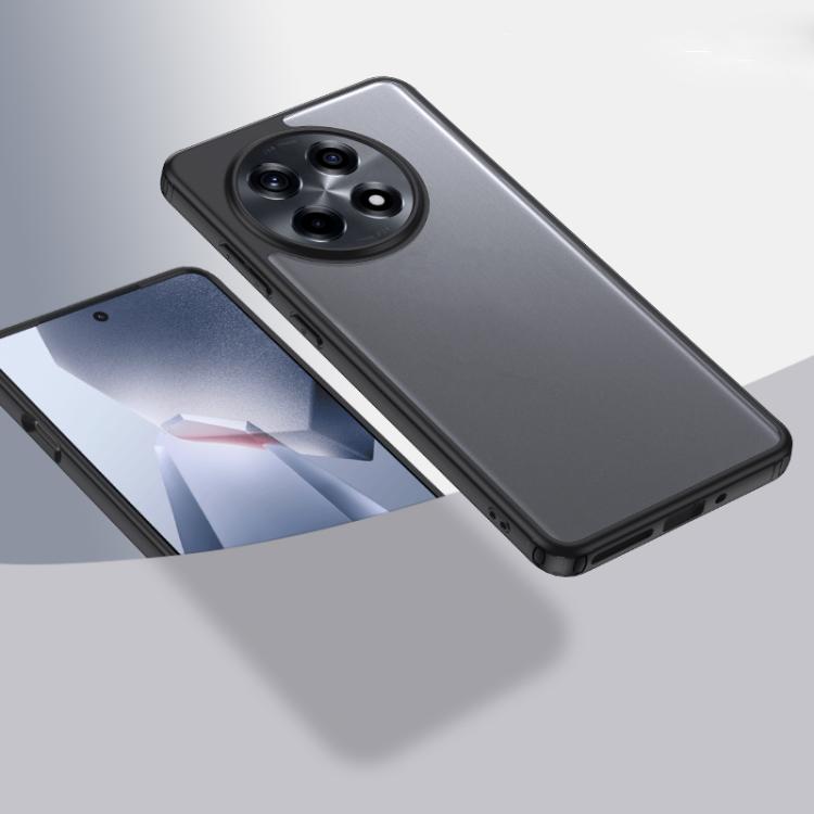 

For OnePlus Ace 5 Armor Clear TPU Hard PC Phone Case(Matte Black)