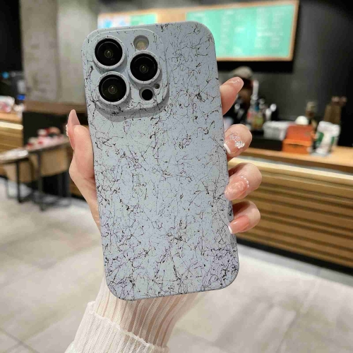 

For iPhone 11 Pro Max Marble Pattern PC Phone Case(White)