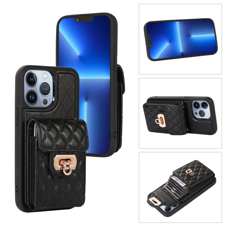 

For iPhone 13 Pro Card Slot Leather Phone Case(Black)