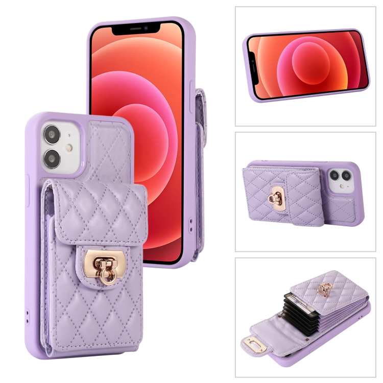 

For iPhone 11 Pro Max Card Slot Leather Phone Case(Purple)