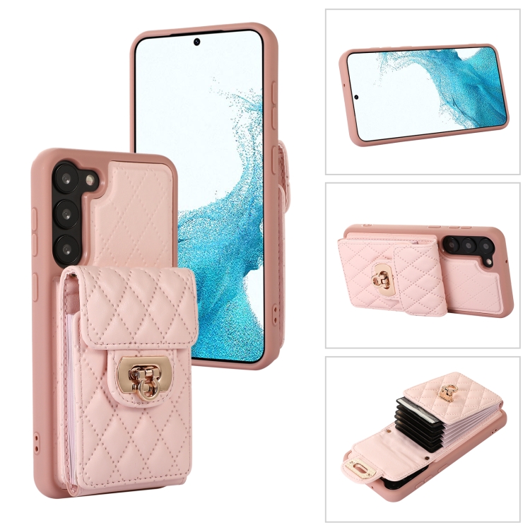 

For Samsung Galaxy S23 5G Card Slot Leather Phone Case(Pink)