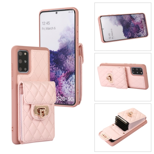

For Samsung Galaxy S20+ Card Slot Leather Phone Case(Pink)