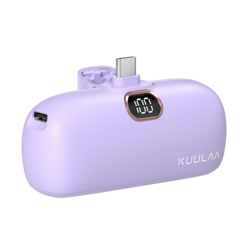 

KUULAA KL-YD42 5000mAh USB-C/Type-C Interface Aurora Pocket Power Bank(Purple)