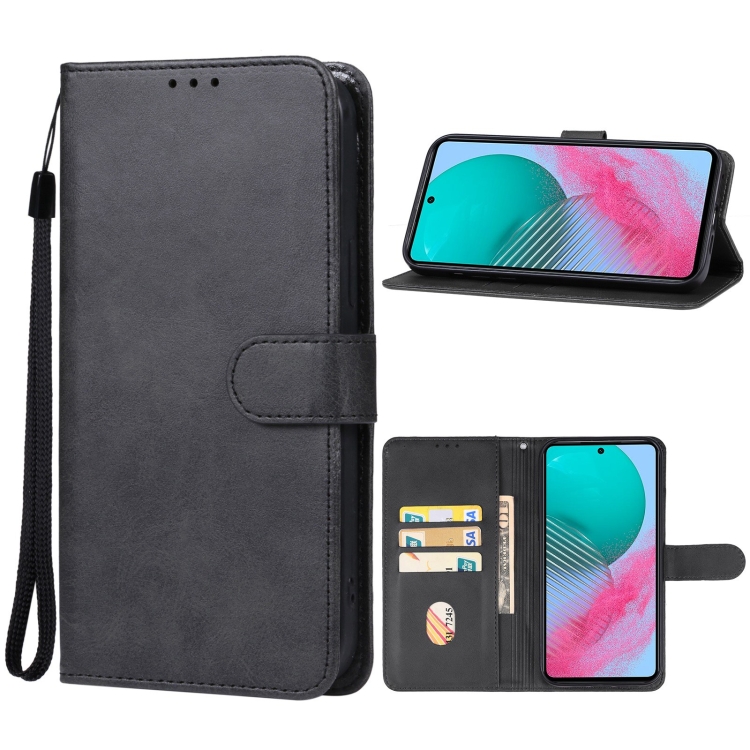 

For Samsung Galaxy M54 5G / F54 Leather Phone Case(Black)