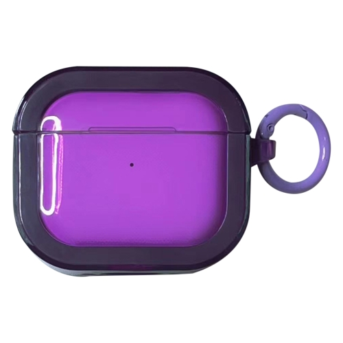 

For AirPods 3 2 in 1 Jelly TPU Earphone Protective Case(Purple)