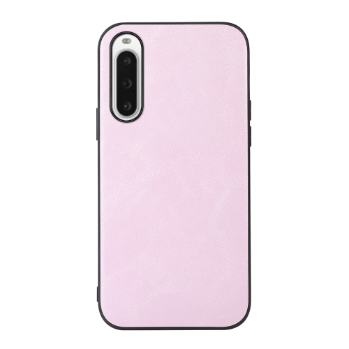 

For Sony Xperia 10 V Cowhide Texture PU Phone Case(Pink)
