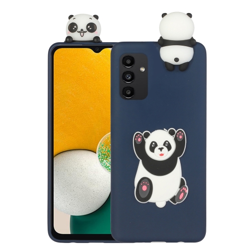 

For Samsung Galaxy A34 5G 3D Lying Cartoon TPU Shockproof Phone Case(Panda)