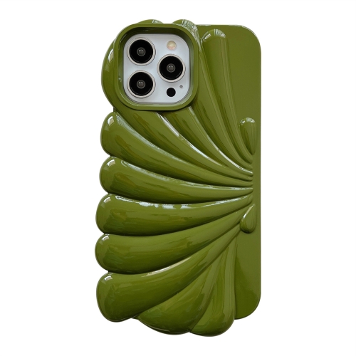 

For iPhone 14 Pro Shiny Shell Texture Phone Case(Green)