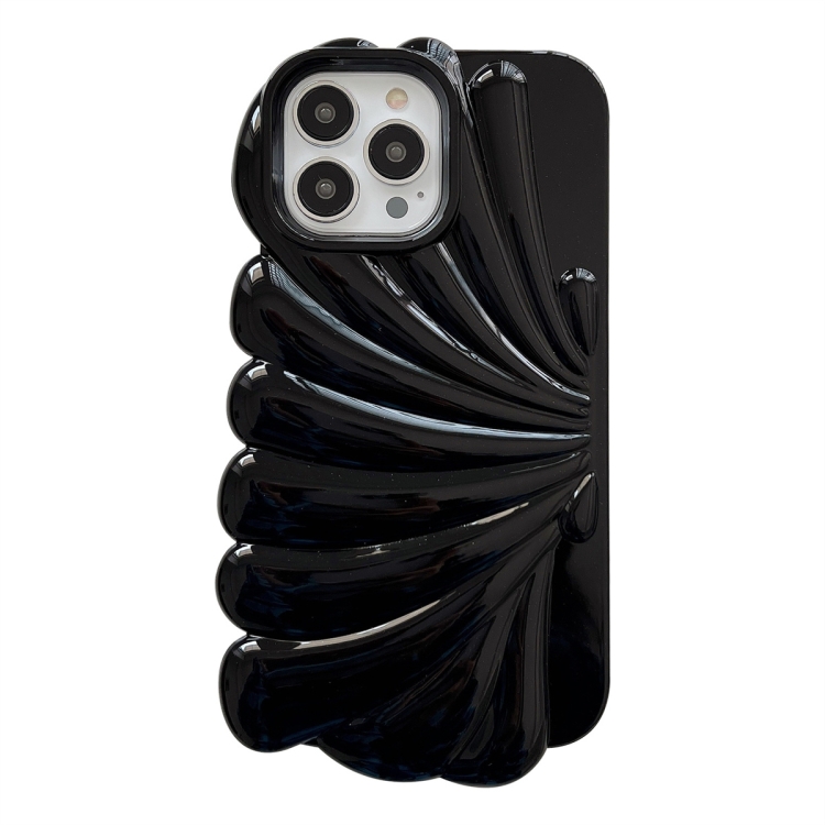 

For iPhone 13 Pro Shiny Shell Texture Phone Case(Black)