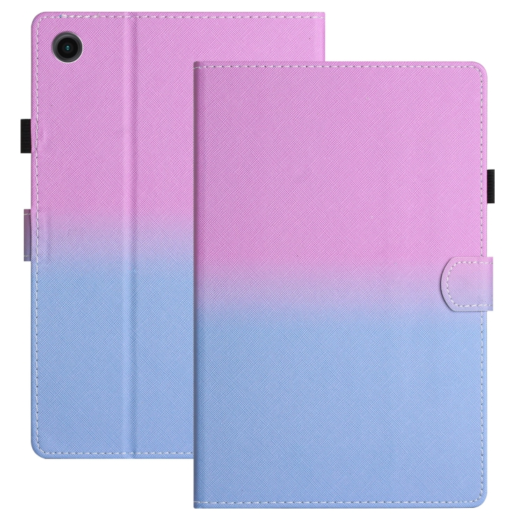 

For Samsung Galaxy Tab A 10.1 2019 T510 / T515 Stitching Gradient Leather Tablet Case(Purple Blue)