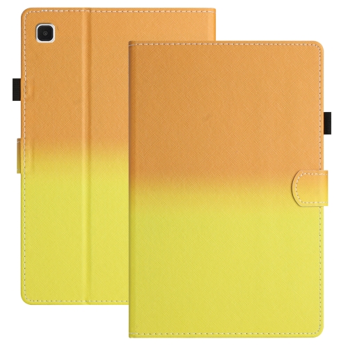 

For Samsung Galaxy Tab A7 Lite T220 / T225 Stitching Gradient Leather Tablet Case(Orange Yellow)
