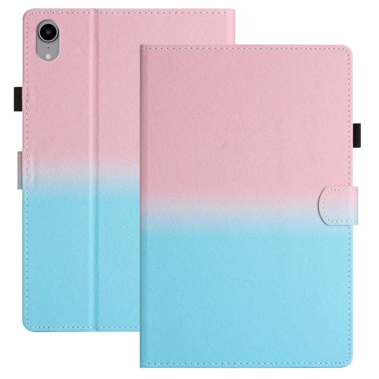 

For iPad mini 6 Stitching Gradient Leather Tablet Case(Pink Blue)