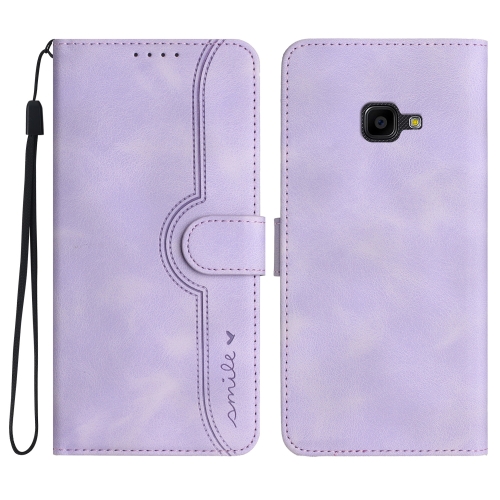 

For Samsung Galaxy Xcover 4/4s Heart Pattern Skin Feel Leather Phone Case(Purple)