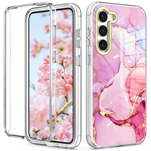 

For Samsung Galaxy S23+ 5G 360 Full Body Painted Phone Case(Marble L13)