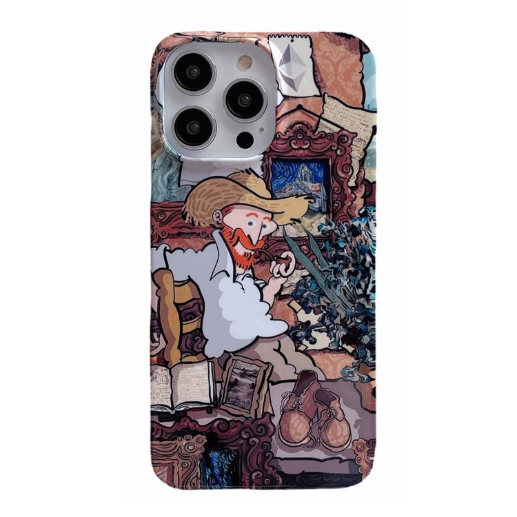 

For iPhone 13 Pro Max Oil Painting Glossy PC Phone Case(Galleries)