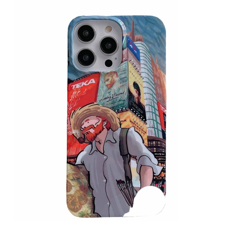 

For iPhone 11 Oil Painting Glossy PC Phone Case(Edifice)