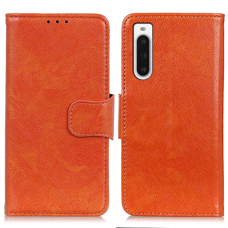 

For Sony Xperia 10 V Nappa Texture Leather Phone Case(Orange)