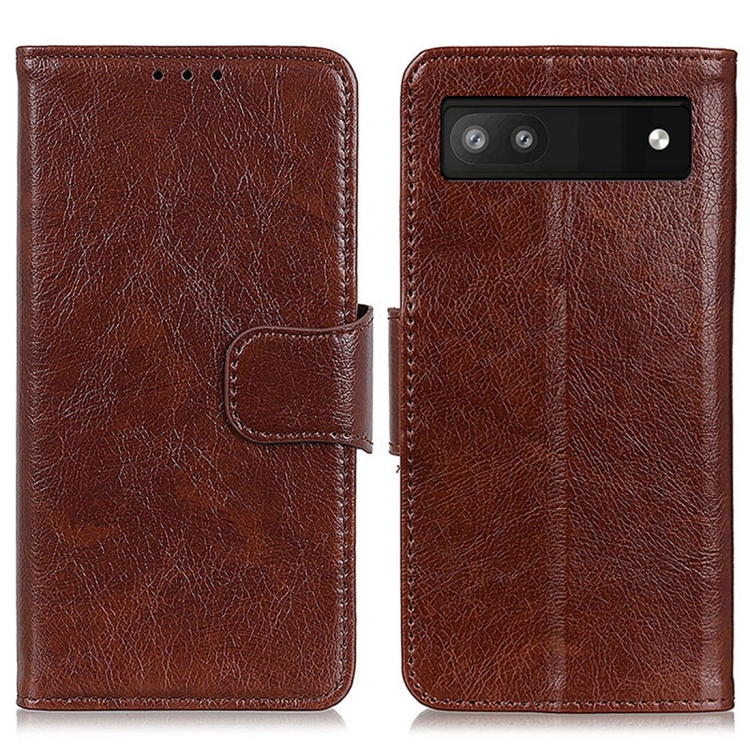 

For Google Pixel 7a Nappa Texture Leather Phone Case(Brown)