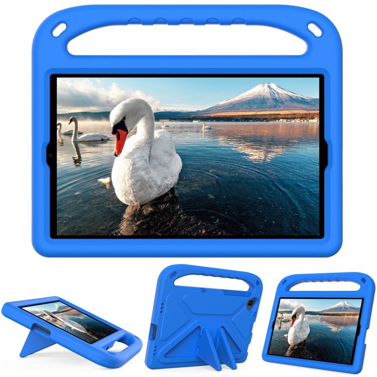 

For Lenovo Tab K10 Handle EVA Shockproof Tablet Case with Holder(Blue)