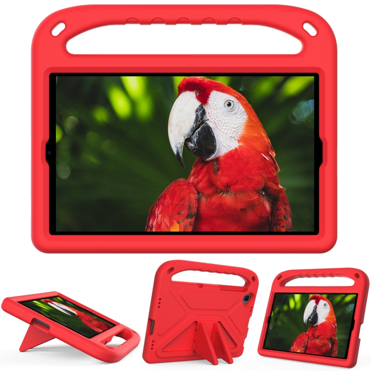 

For Samsung Galaxy Tab A 10.1 2019 T510 Handle EVA Shockproof Tablet Case with Holder(Red)