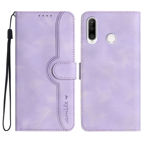 

Heart Pattern Skin Feel Leather Phone Case For Huawei P30 Lite/nova 4e/Honor 20S Russia Version/20 lite Russia Version(Purple)