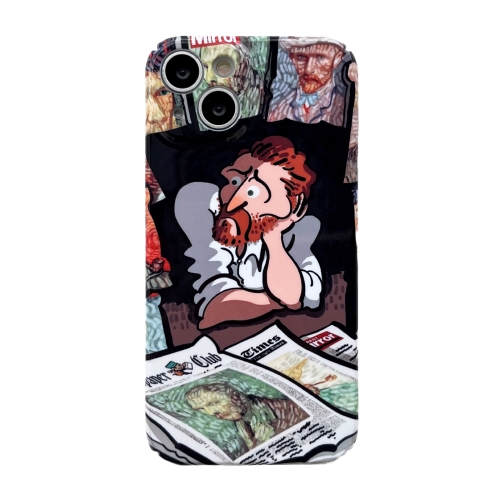 

For iPhone 14 Plus Precise Hole Glossy PC Phone Case(Magazines)