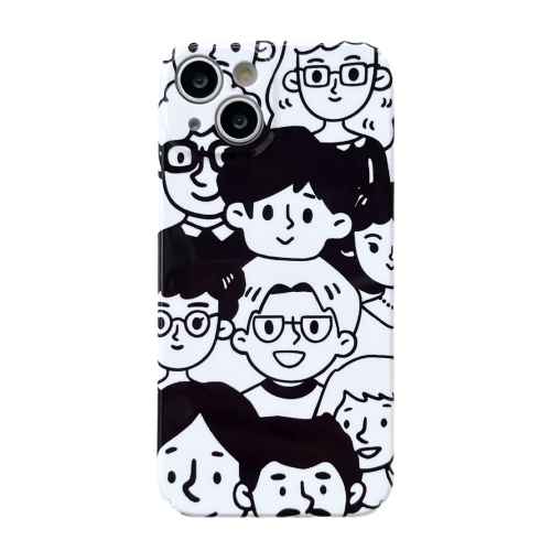 

For iPhone 14 Pro Max Precise Hole Glossy PC Phone Case(Full Emoji)