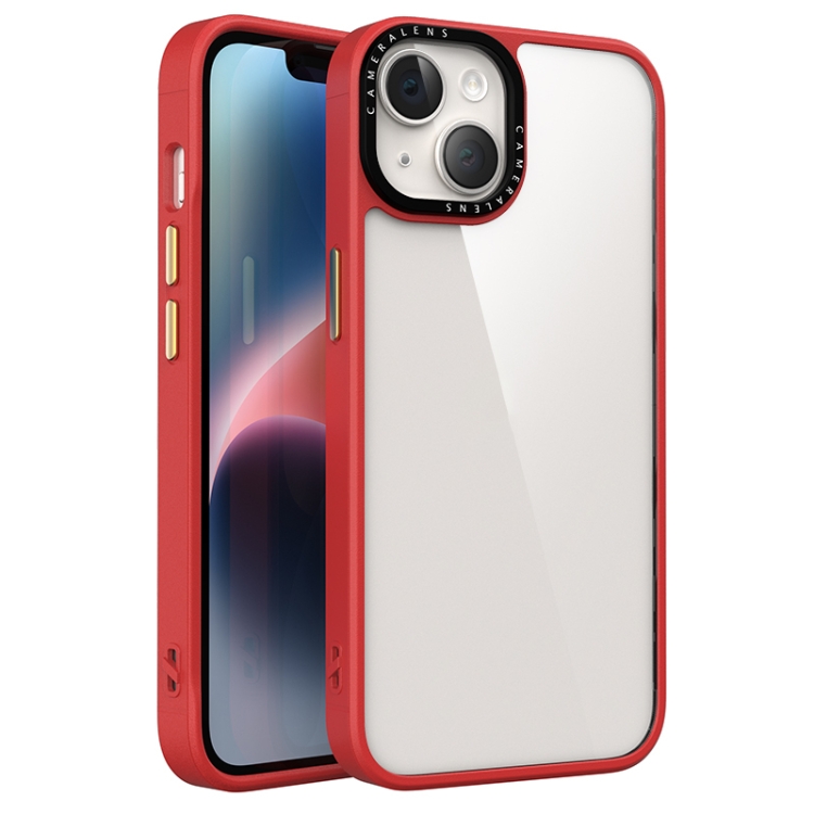 

For iPhone 14 Plus Four-corner Shockproof Phone Case(Red)