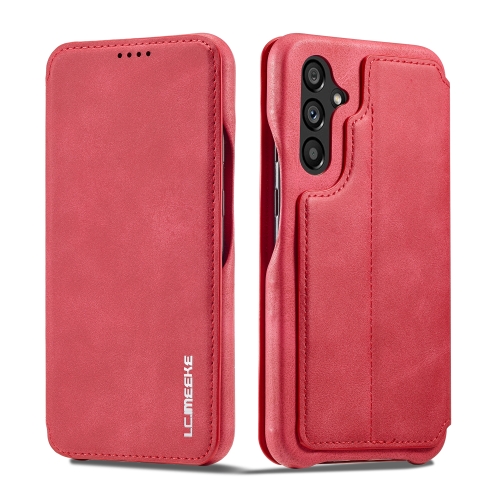 

For Samsung Galaxy A54 5G LC.IMEEKE Hon Ancient Series Horizontal Flip Leather Phone Case(Red)