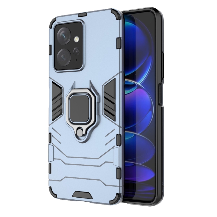 

For Xiaomi Redmi Note 12 4G Global Magnetic Ring Holder PC + TPU Phone Case(Navy Blue)
