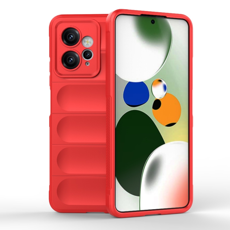 

For Xiaomi Redmi Note 12 4G Global Magic Shield TPU + Flannel Phone Case(Red)
