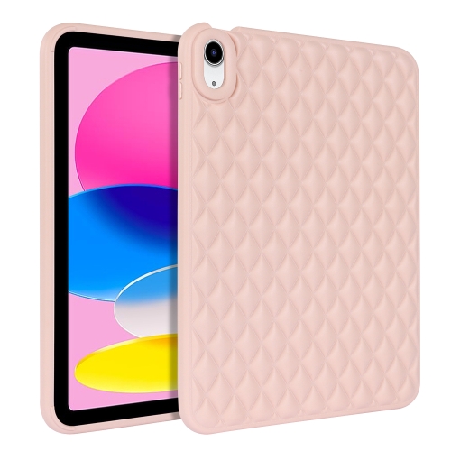 

For iPad mini 6 Rhombic TPU Tablet Case(Pink)