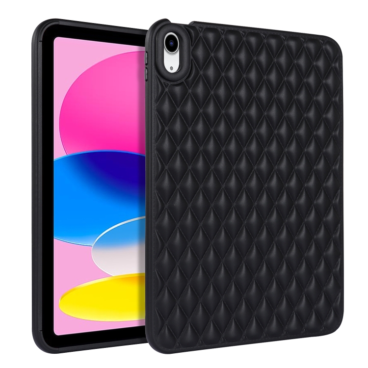 

For iPad Air 5 10.9 / Air 4 Rhombic TPU Tablet Case(Black)