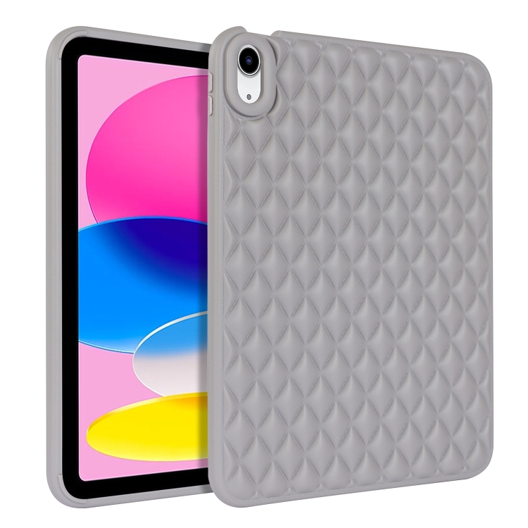 

For iPad Air 5 10.9 / Air 4 Rhombic TPU Tablet Case(Grey)