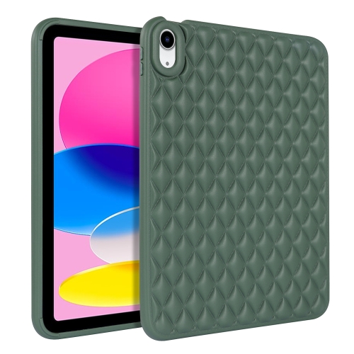 

For iPad Pro 11 2022 / 2021 / 2020 Rhombic TPU Tablet Case(Green)