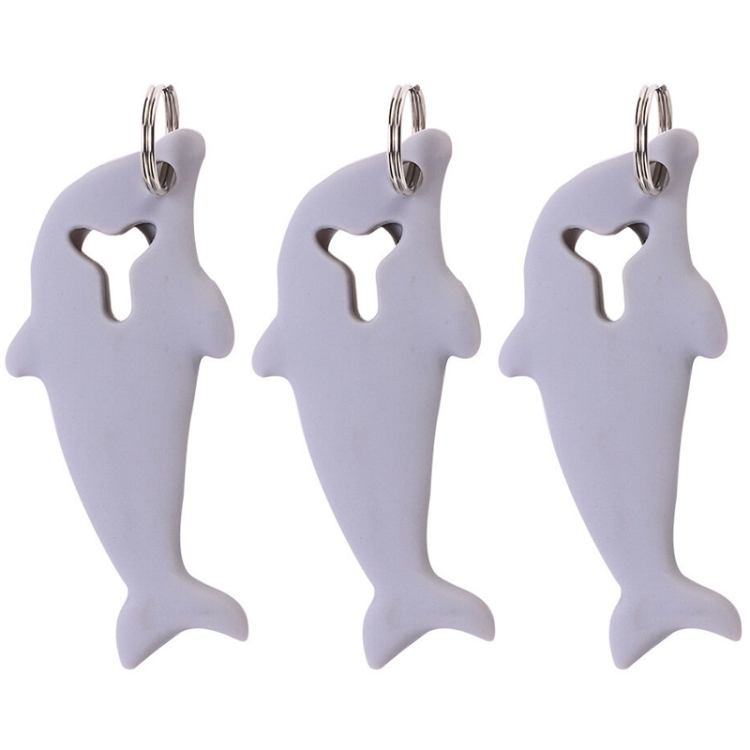 

3pcs 2 in 1 Phone Tablet Card Removal Needle Dolphin Shape Card Opening Needle Cover(Grey)